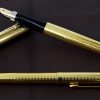 Vintage parker 75 Insignia 14K gold filled fountain pen and ballpoint set with 14K M nib - NOS unused - Image 4