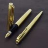 Vintage parker 75 Insignia 14K gold filled fountain pen and ballpoint set with 14K M nib - NOS unused - Image 5