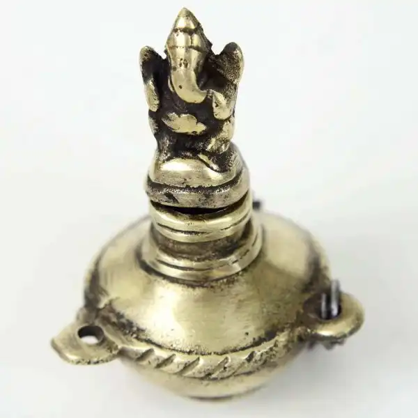 Antique brass inkwell  - 1960 antique - Image 2