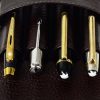 genuine leather pen pouch  for 4 jumbo pens  - With individual pockets - Image 3