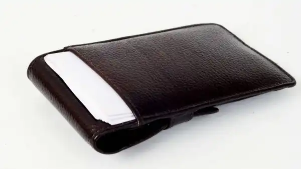 genuine leather pen pouch  for 4 jumbo pens  - With individual pockets - Image 7