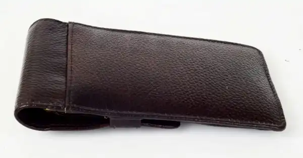 genuine leather pen pouch  for 4 jumbo pens  - With individual pockets - Image 8