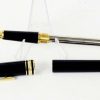 Montblanc Meisterstück Classique Gold trim rollerball pen - Image 3