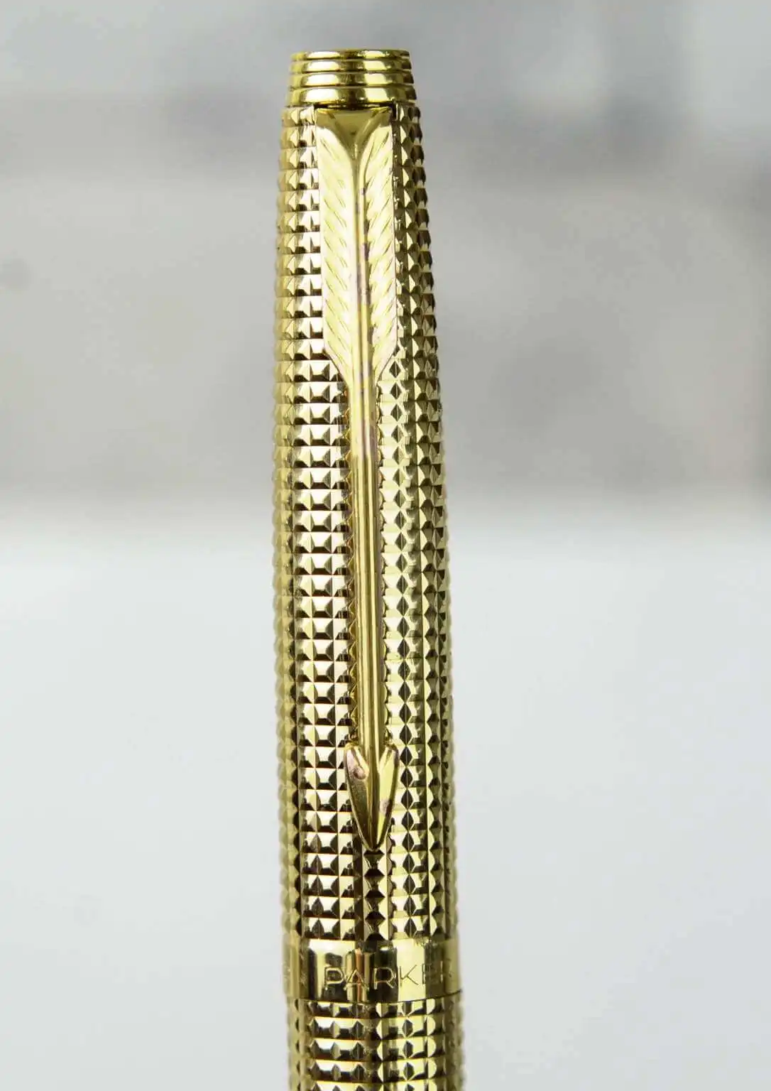 Vintage parker 75 Diamante 18K gold filled fountain pen  with 18K F nib - NOS unused - Image 12