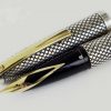 Vintage Sheaffer sterling silver Imperial touchdown fountain pen with 14K solid gold inlaid F nib - Image 8