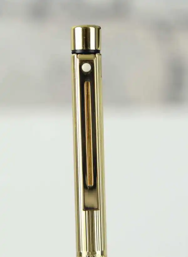 Vintage sheaffer targa 1005 fountain pen ballpoint pen set  gold rolled body 14K gold B nib - Unused - Image 5