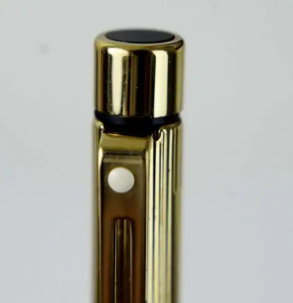 Vintage sheaffer targa 1005 fountain pen ballpoint pen set  gold rolled body 14K gold B nib - Unused - Image 7