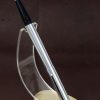 Vintage waterman graduate satin steel fountain pen with Steel N nib - Image 2