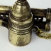 Antique brass inkwell  with dual pen storage slot - 1920 antique - Image 6