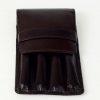 genuine leather pen pouch  for 4 jumbo pens  - With individual pockets - Image 11