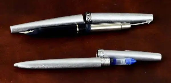 Lady sheaffer 620  fountain pen and ballpoint set  hooded F steel nib - Image 3