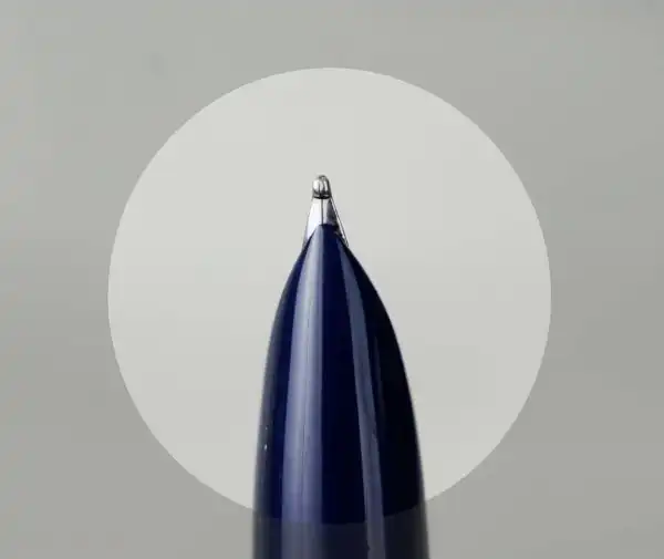 Vintage parker 21 fountain pen Blue barrel with steel Broad nib - Image 11