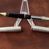 Vintage Lady sheaffer 925 Silver wave  fountain pen 14K solid gold M nib - Image 3
