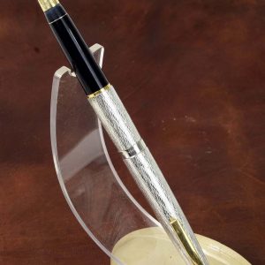 vintage-lady-sheaffer-925-Silver-wave-fountain-pen-14K-conical-Medium-nib