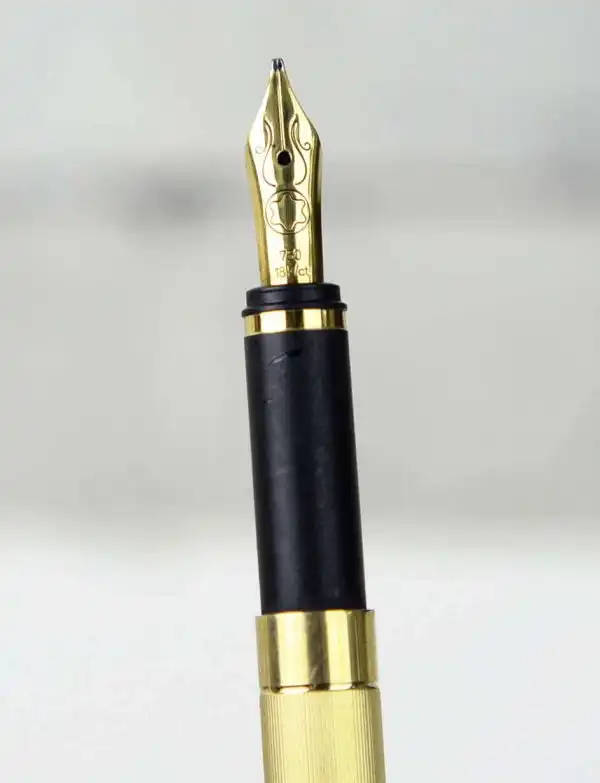 Montblanc Noblesse gold filled fountain pen 18K gold B nib - 1970 Vintage - Image 9