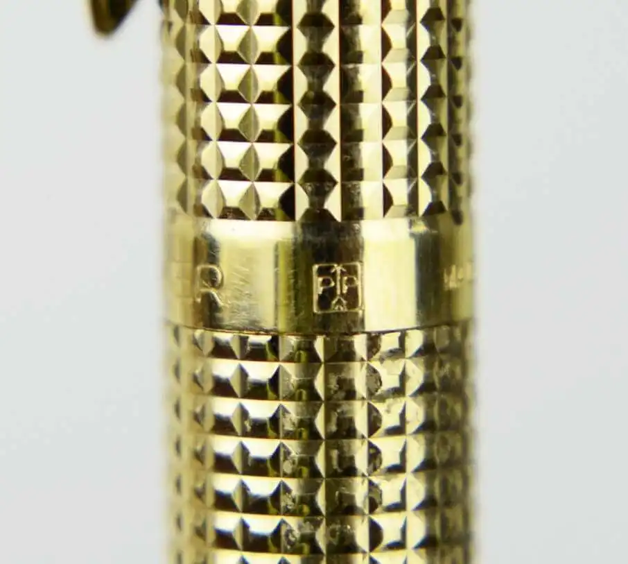 Vintage parker 75 Diamante 18K gold filled fountain pen  with 18K F nib - NOS unused - Image 6