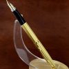 Vintage parker 75 gold grain d'ORGE  gold filled fountain pen  with 14K M nib - NOS - Image 5