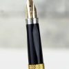 Vintage parker 75 gold grain d'ORGE  gold filled fountain pen  with 14K M nib - NOS - Image 8