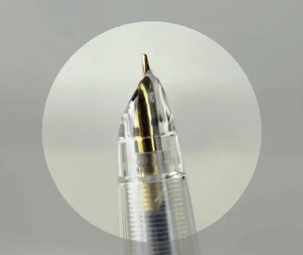 wing sung demonstrator piston filler  fountain pen with Golden F nib and Gold Trim - Image 5