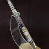 wing sung demonstrator piston filler  fountain pen with Golden F nib and Gold Trim - Image 2