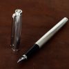 Vintage Omega Sterling 925 barrel  fountain pen with platinum F nib - 1980 - Image 14
