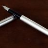Vintage Omega Sterling 925 barrel  fountain pen with platinum F nib - 1980 - Image 4