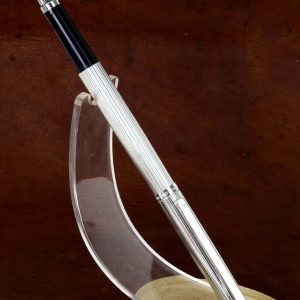 vintage-Omega-German-Made-sterling-silver-barrel-fountain-pen-with-Platinum-F-nib