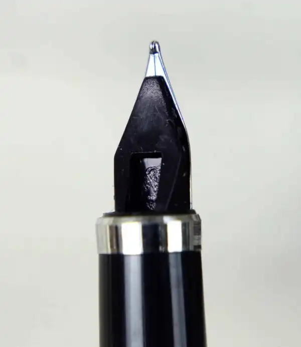 Vintage Omega Sterling 925 barrel  fountain pen with platinum F nib - 1980 - Image 10