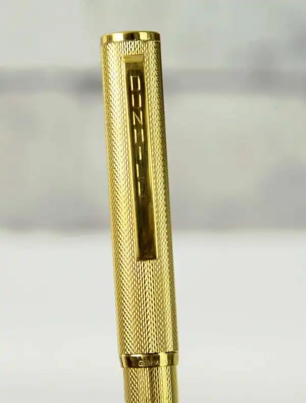 Dunhill gemline 14K gold filled fountain pen 14K 585 gold B nib - 1970 NOS - Image 10