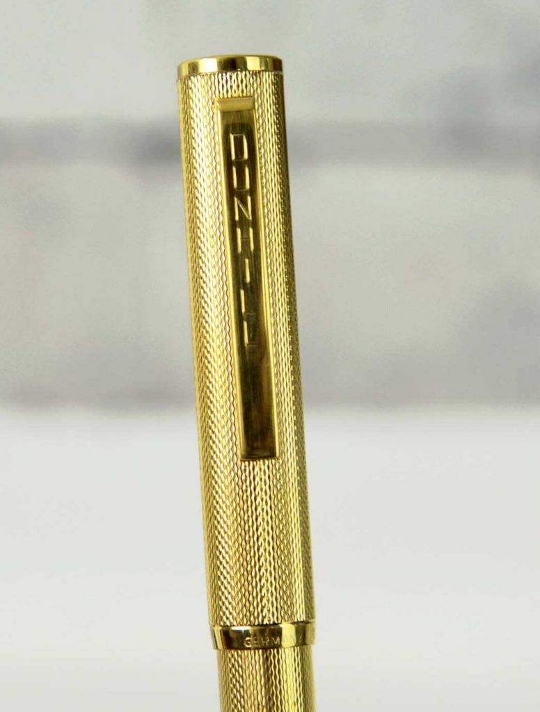 Buy dunhill gemline 14K gold barrel fountain pen with 14K 585 B nib online