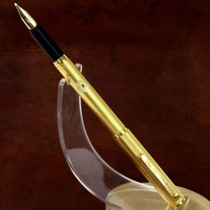 vintage-dunhill-Montblanc-23K-barrel-14K-585-solid-gold-Broad-nib