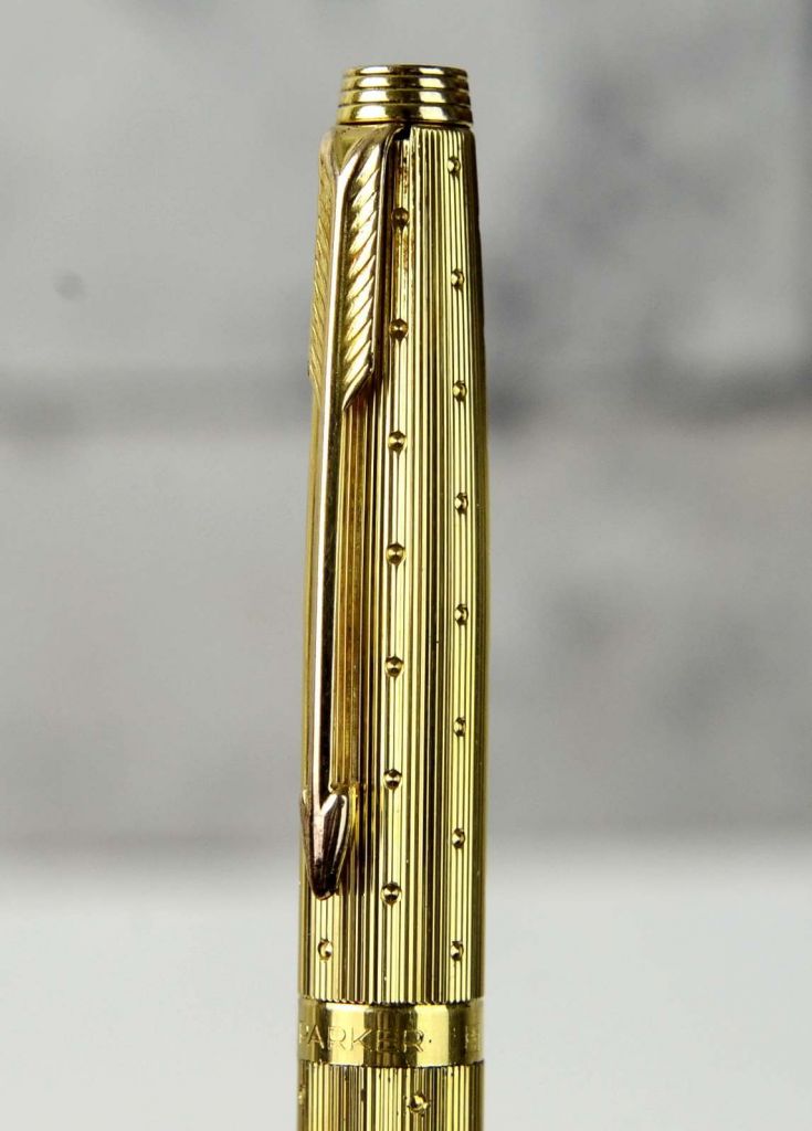 Buy parker 75 perle gold nib 14K fountain pen with gold plated barrel ...