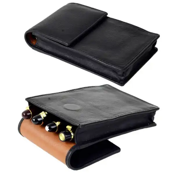 black leather pouch super jumbo