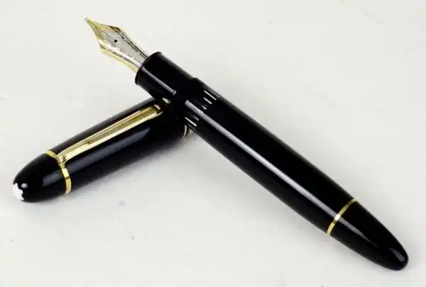 Montblanc Meisterstück 149 Piston Filler fountain pen 14K gold 585 M nib - used mint - Image 4