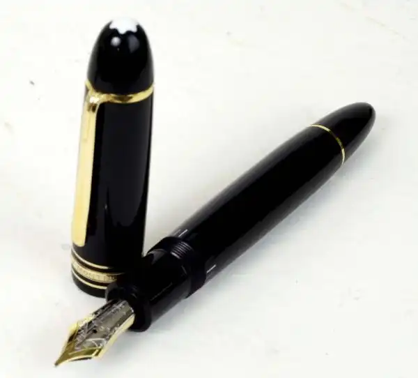 Montblanc Meisterstück 149 Piston Filler fountain pen 14K gold 585 M nib - used mint - Image 3