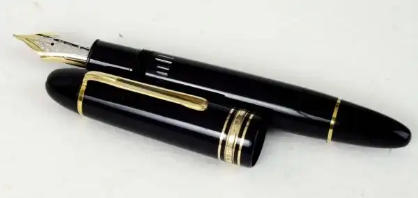 Montblanc Meisterstück 149 Piston Filler fountain pen 14K gold 585 M nib - used mint - Image 5