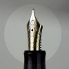 Vintage Pilot Custom 74 black barrel fountain pen -  14K 585 solid gold M nib - Image 9