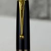 Vintage Pilot Custom 74 black barrel fountain pen -  14K 585 solid gold M nib - Image 5