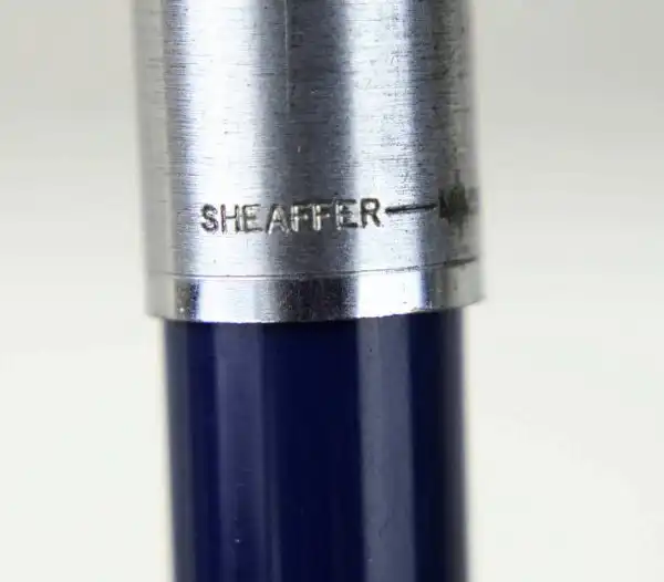 Sheaffer Vintage imperial 440 blue barrel fountain pen - USA - inlaid F nib - Image 5