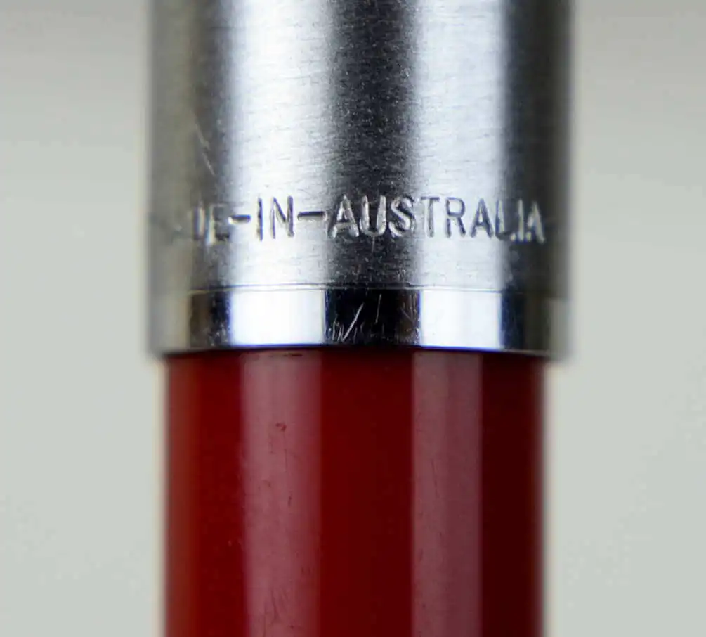 Vintage Sheaffer imperial 440 red barrel fountain pen - inlaid F nib - Image 4