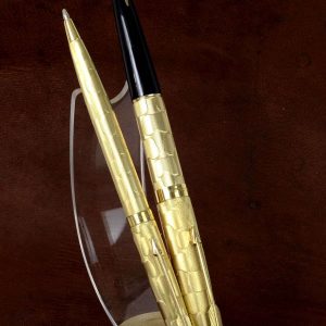 vintage-parker-61-fountain-pen-and-ballpoint-pen-set-with-14K-B-nib-mint-condition