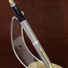 Vintage parker 75 sterling silver fountain pen 14Karat Gold F nib - Image 2