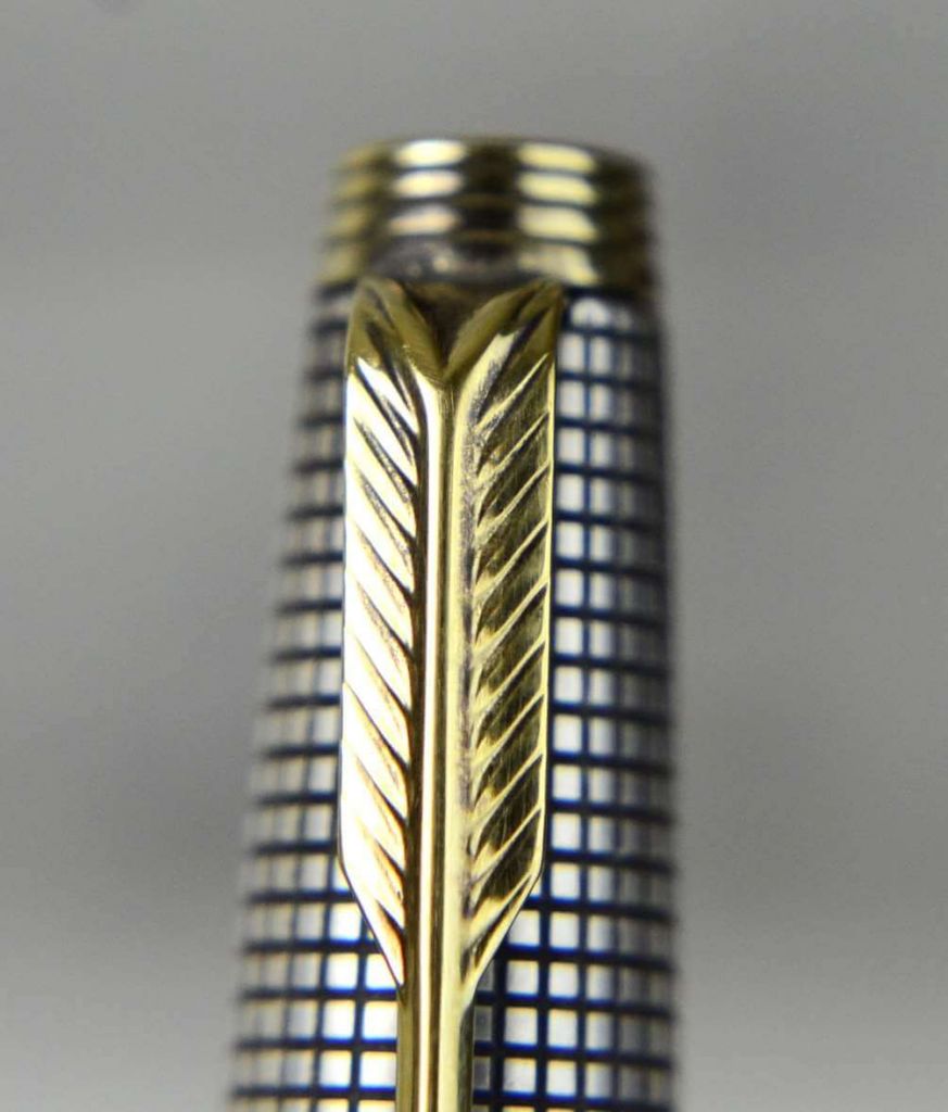 Vintage parker 75 sterling silver fountain pen with 14K gold Fine nib