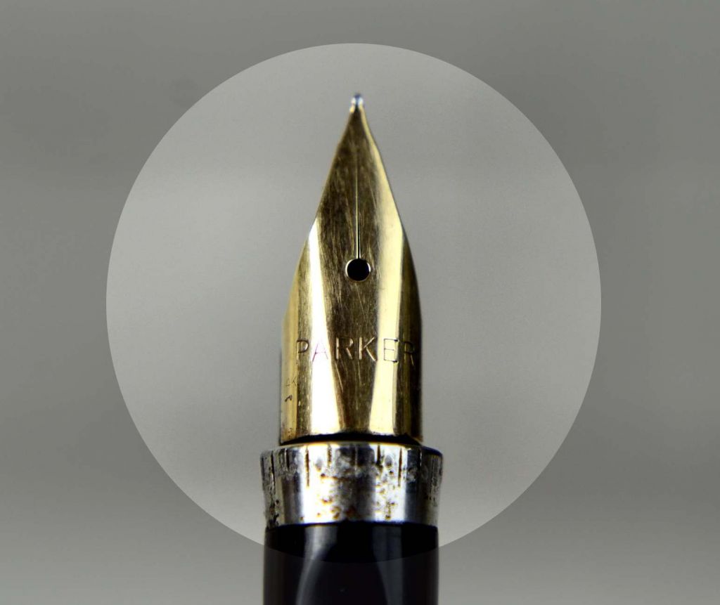 Vintage parker 75 sterling silver fountain pen with 14K gold Fine nib