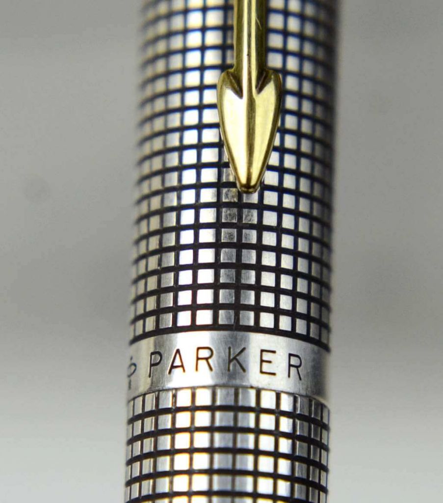 Vintage parker 75 sterling silver fountain pen with 14K gold Fine nib