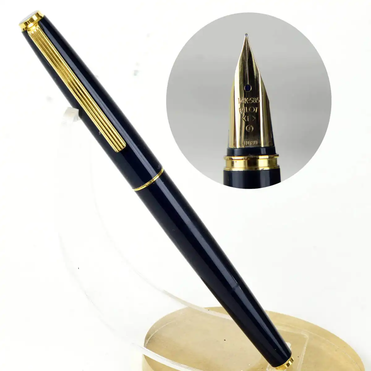 Buy Vintage Pilot deluxe fountain pen 14K solid gold F nib