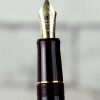 Vintage Pilot Custom 74 burgundy  fountain pen -  14K 585 solid gold M nib - Image 5