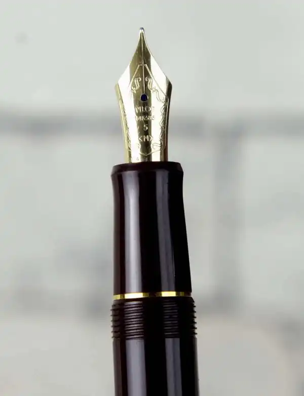 Vintage Pilot Custom 74 burgundy  fountain pen -  14K 585 solid gold M nib - Image 5