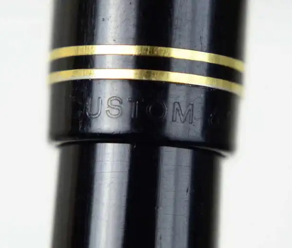 Vintage Pilot Namiki Custom 67 black barrel fountain pen -  14K 585 solid gold M nib - Image 7