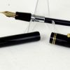 Vintage Pilot Namiki Custom 67 black barrel fountain pen -  14K 585 solid gold M nib - Image 5